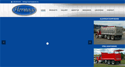 Desktop Screenshot of heritagetruck.com
